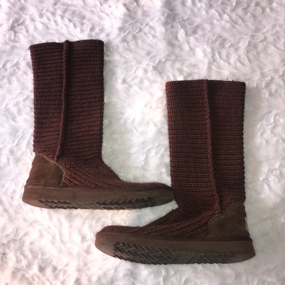 UGG Shoes - Brown knit UGG boots